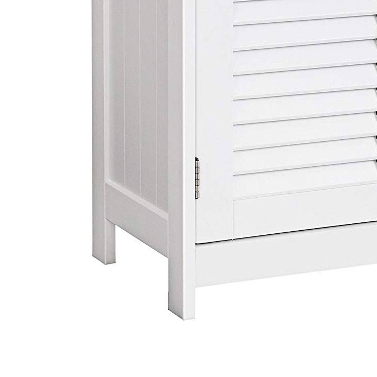 White Wooden Bathroom Cabinet with 2 Door X7649