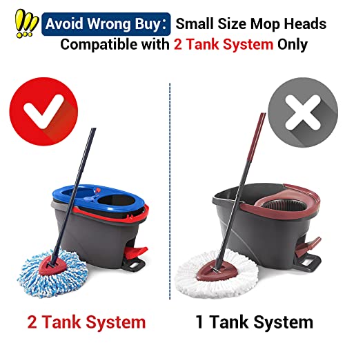 Spin Mop Head Replacement Base Handle 4 Mop Replace Heads Combo Set A1198
