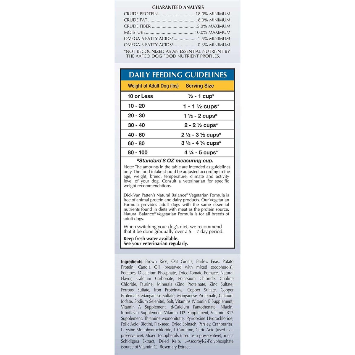 Limited Ingredient Vegetarian Recipe Dry Dog Food R422