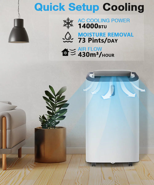12000 BTU 3-in-1 Portable Air Conditioner & Dehumidifier F530147