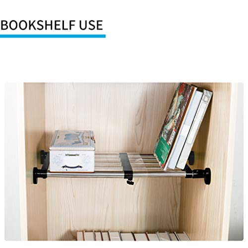 Black Adjustable Metal Shelf Rod V849