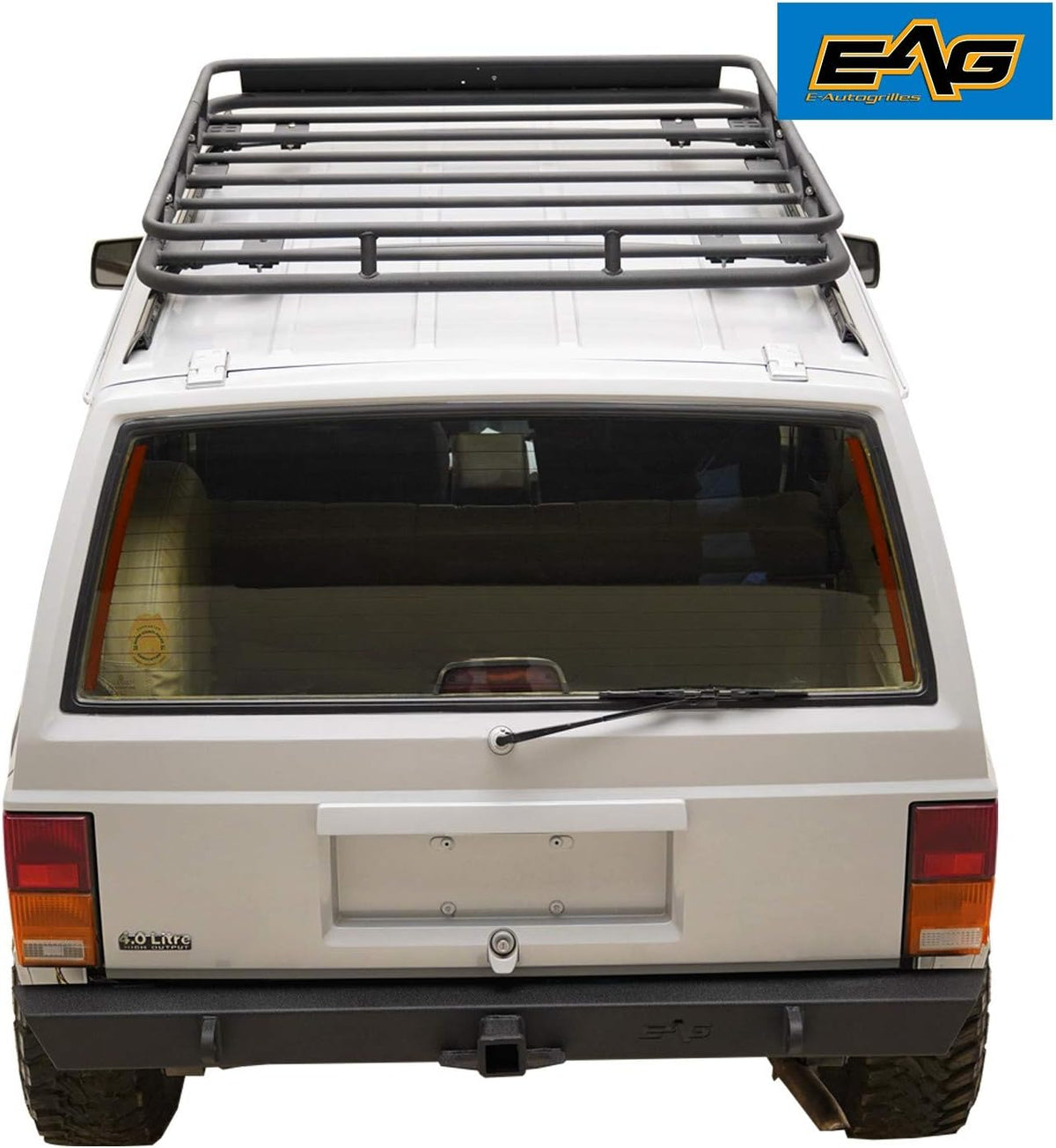 Black Steel Roof Rack Cargo Basket L116653