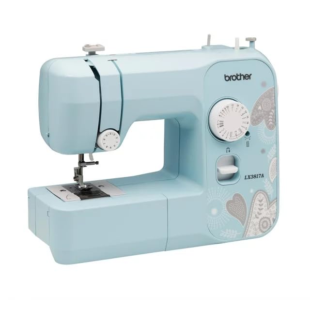 17-Stitch Portable Full-Size Sewing Machine, White H6675