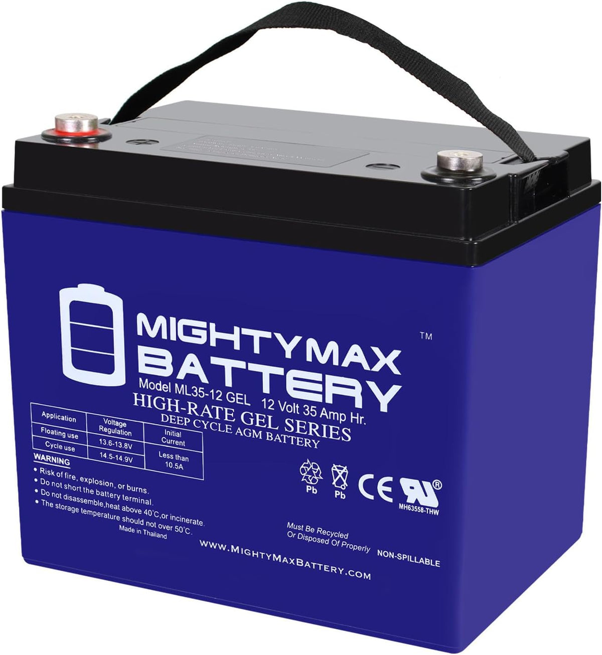 12V 35AH Gel Deep Cycle Battery I115
