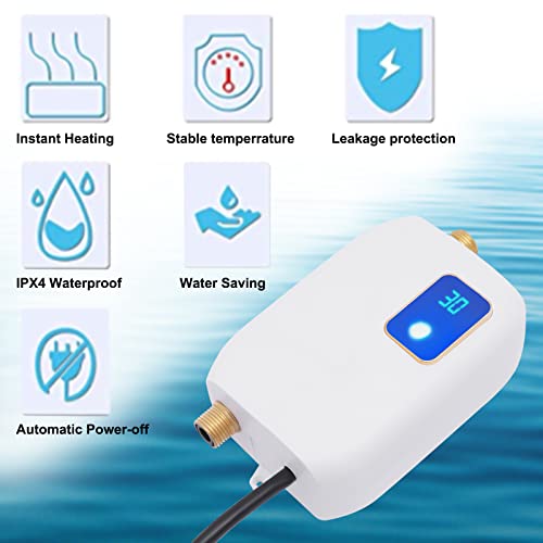 3000W Portable Electric Instant Tankless Water Heater, 110V T5715