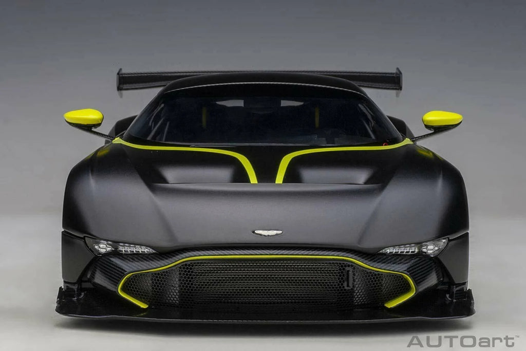 Matt Black with Lime Green Stripes 1/18 Model Car P4549