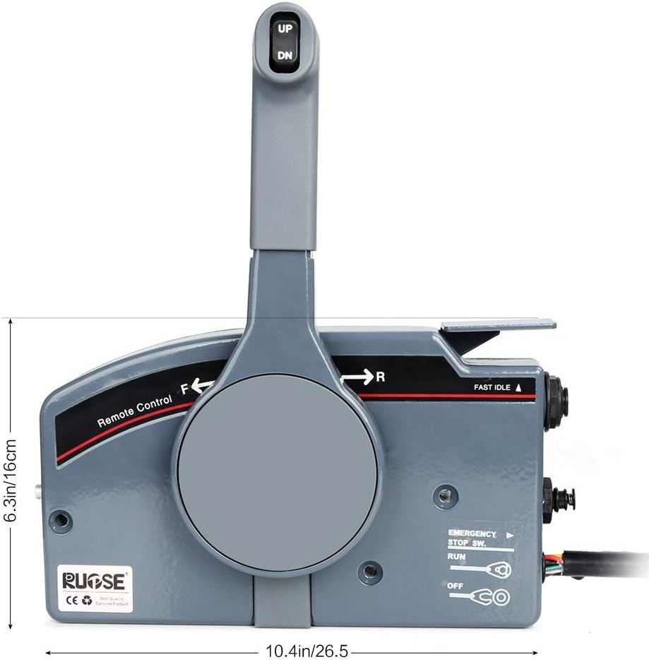 Side Mount Outboard Remote Control Box with 10 Pin Cable 16.7Ft Harness Q233932
