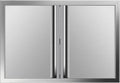 Double BBQ Access Door Stainless Steel with Recessed Handle W3076