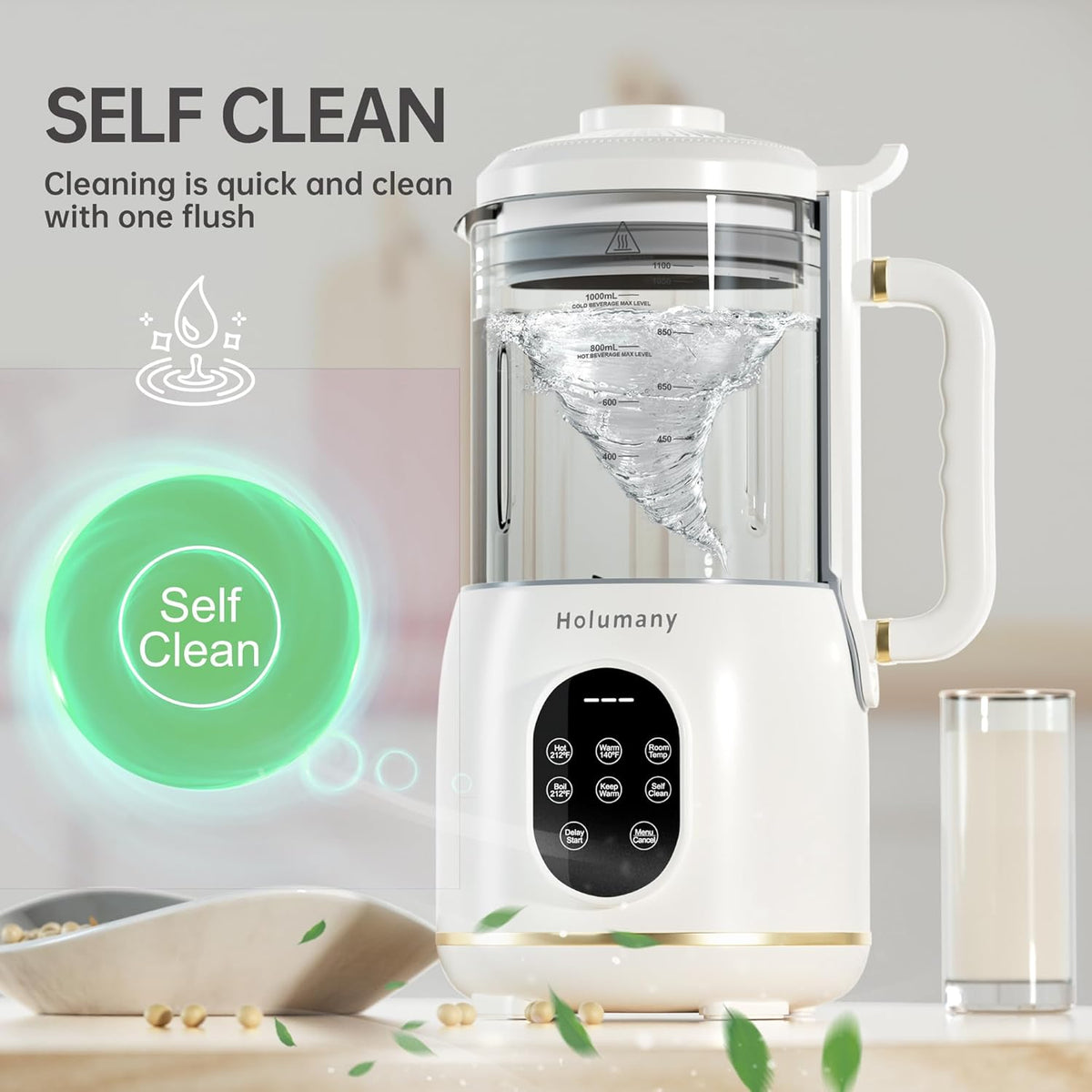 35oz Automatic Soy Milk Maker (White) Z312974