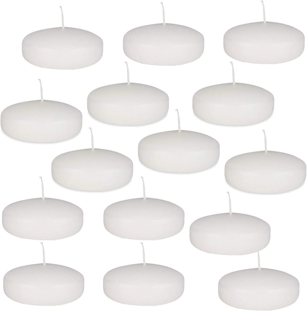 White Unscented Floating Candles Set of 36 X4161