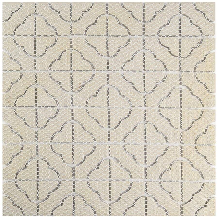 White Porcelain Floor and Wall Tile T585272