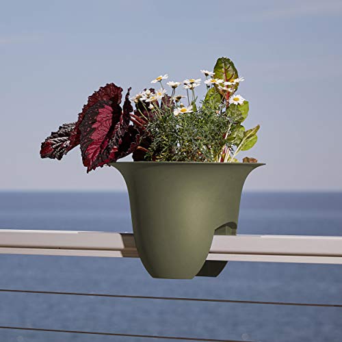 Casper White 12" Deck Rail Planter H700904