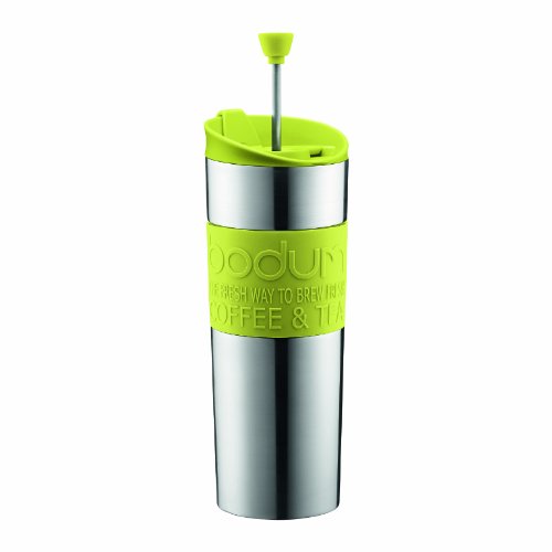 Black 15oz Vacuum Insulated Stainless Steel Travel Press S330
