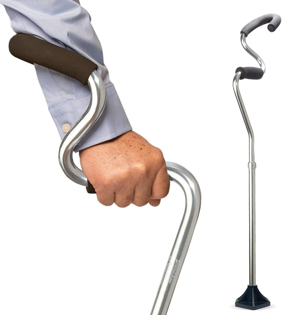 Black Lightweight Adjustable Walking Cane F870