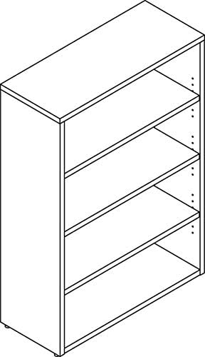 Espresso Laminate Bookcase M6108