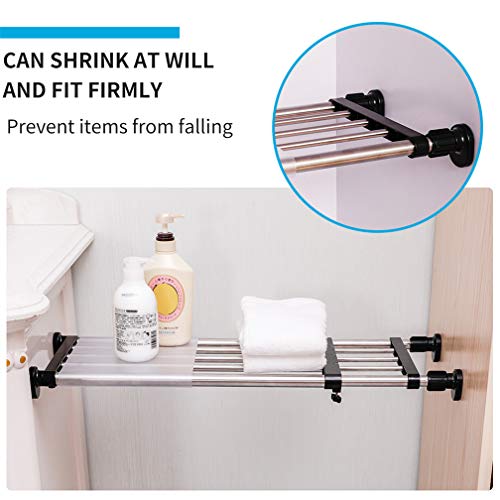 Black Adjustable Metal Shelf Rod V849
