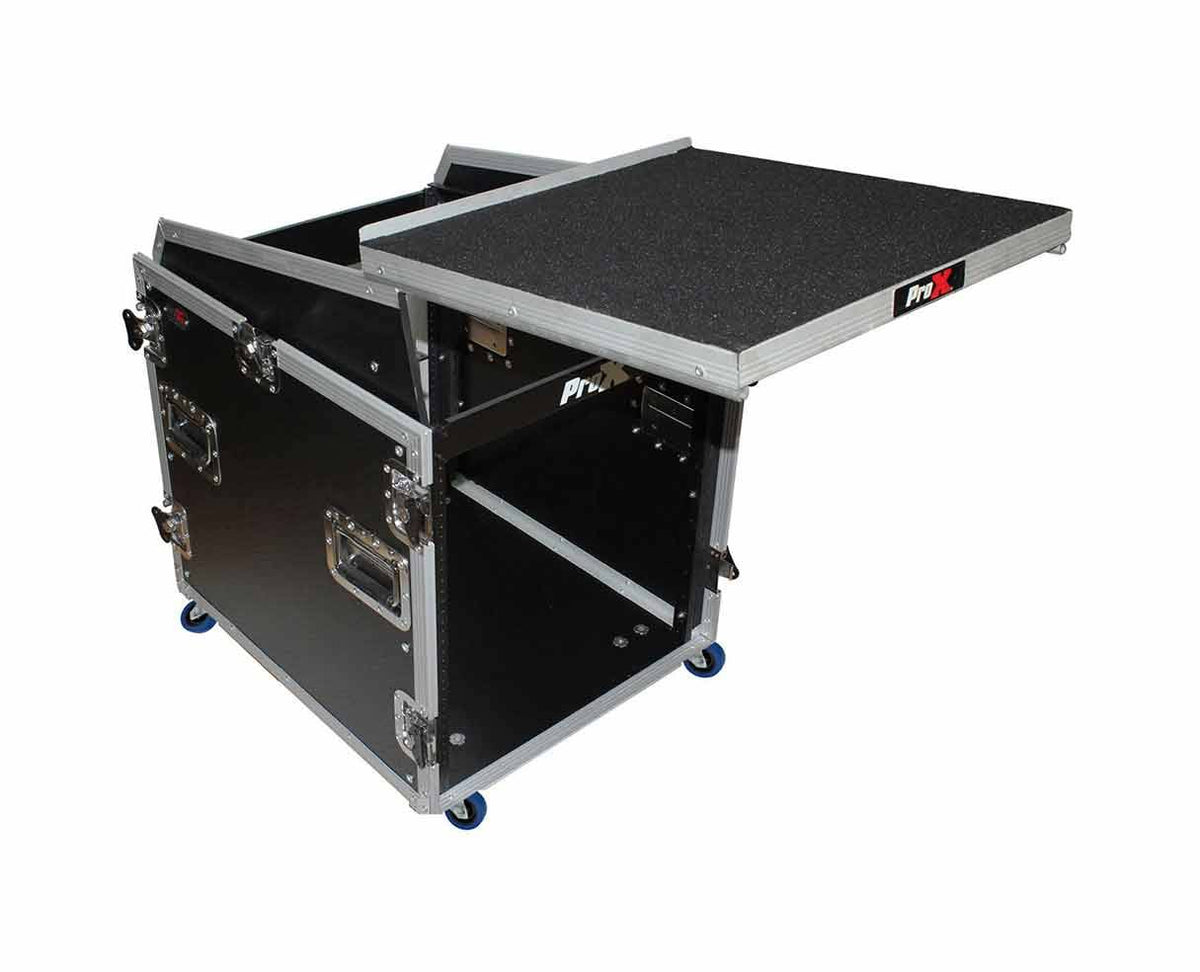 2U Rack 13U Top Mixer DJ Combo Flight Case with Laptop Shelf J106