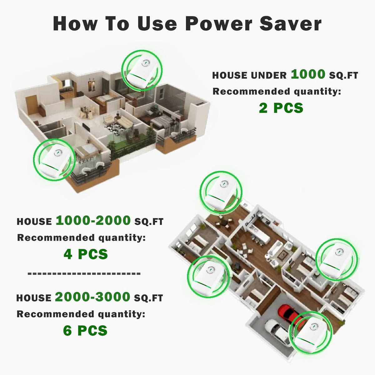 Energy Saving Device US Plug 90V-250V 30KW (6 PCS) N36080