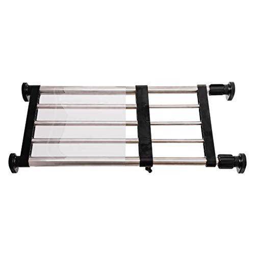 Black Adjustable Metal Shelf Rod V849