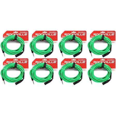Green XLR to 1/4 TRS Balanced Cables Q84299