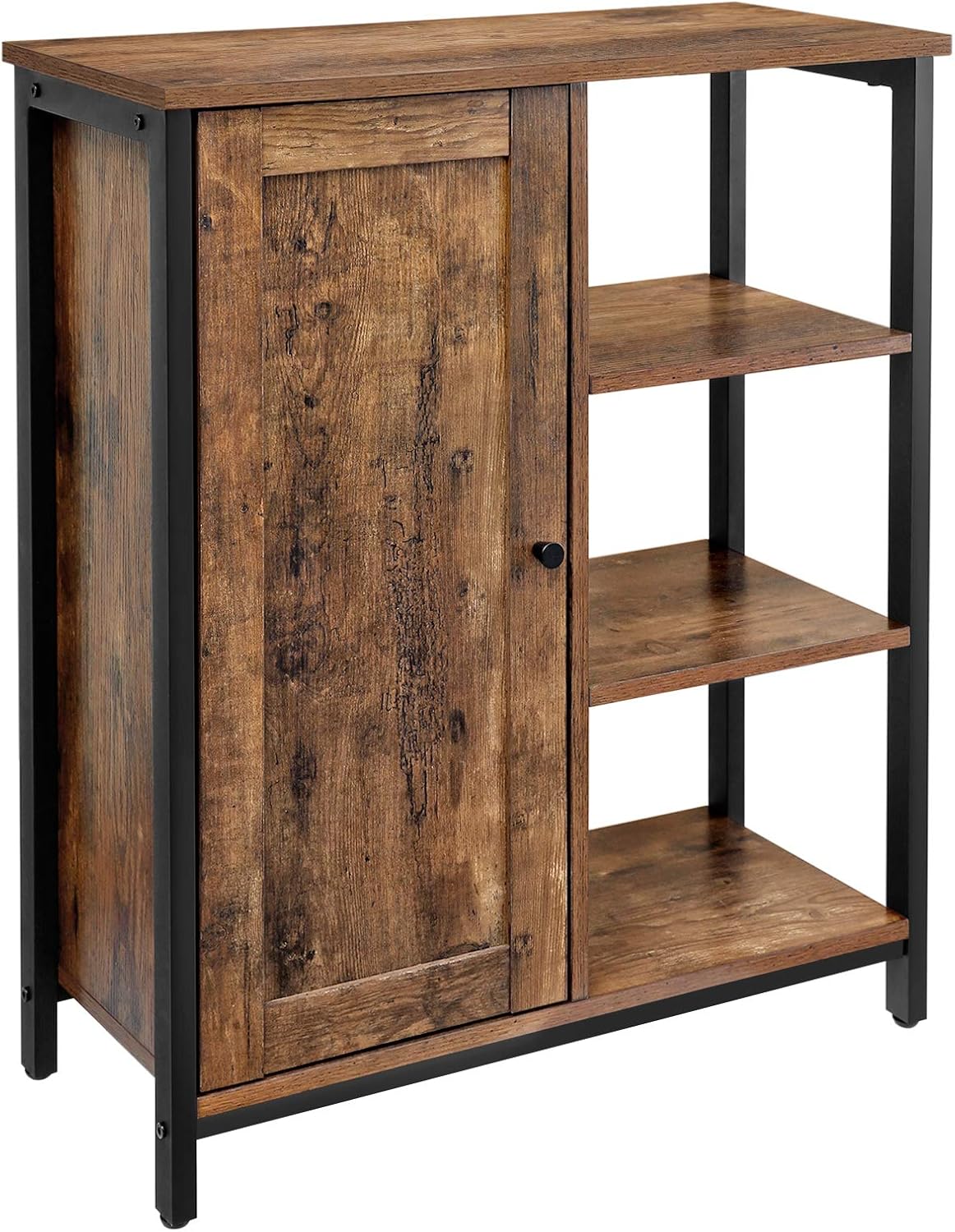 White 3 Tier Wooden Floor Cabinet N88964