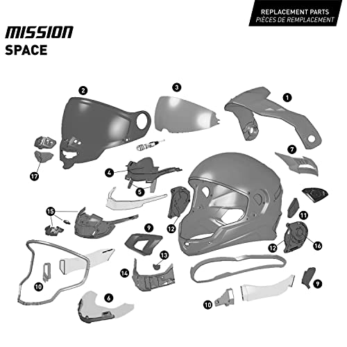 Full Face Helmet with Double Shield Y974113
