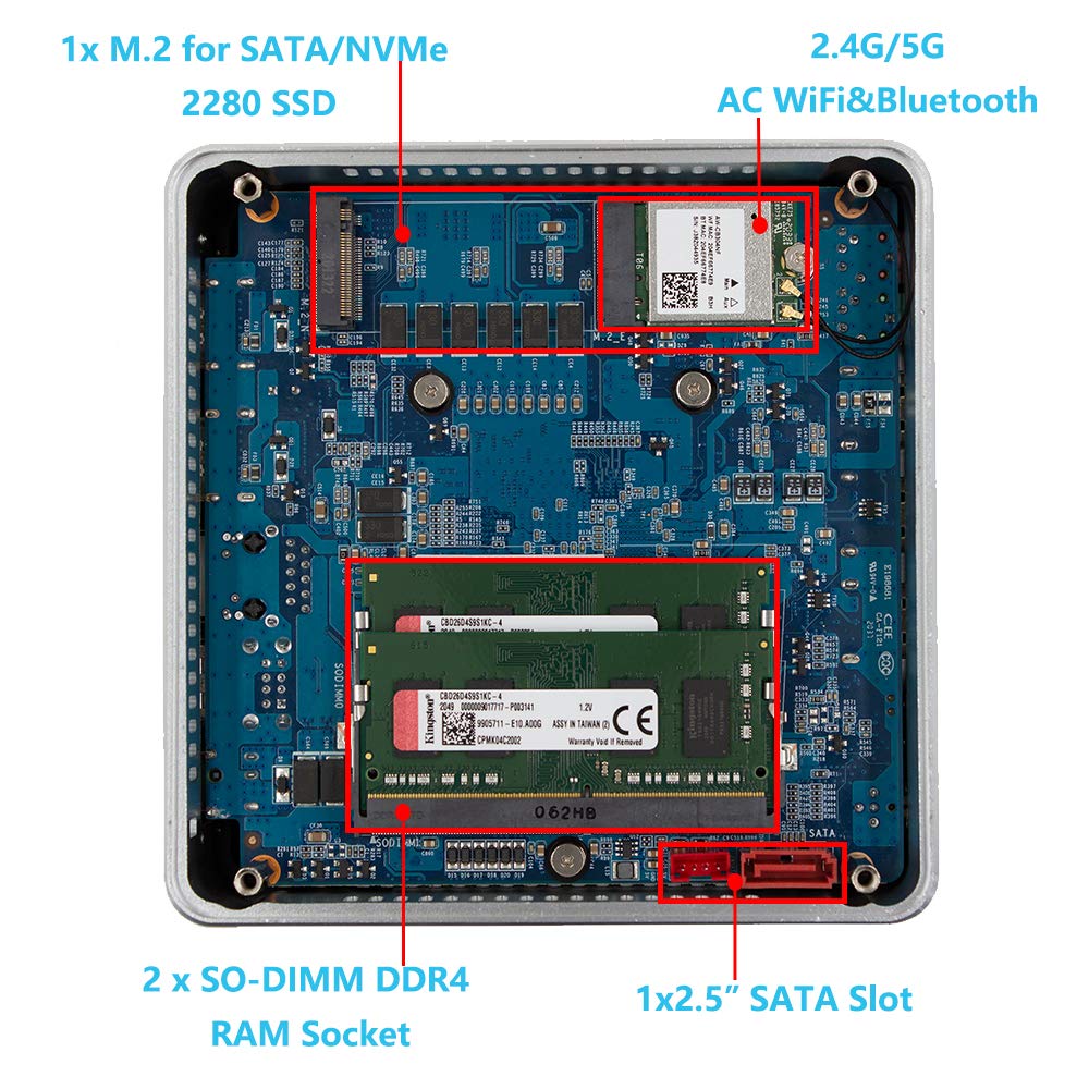 8G DDR4 512G M.2 NVMe SSD Mini PC T866194