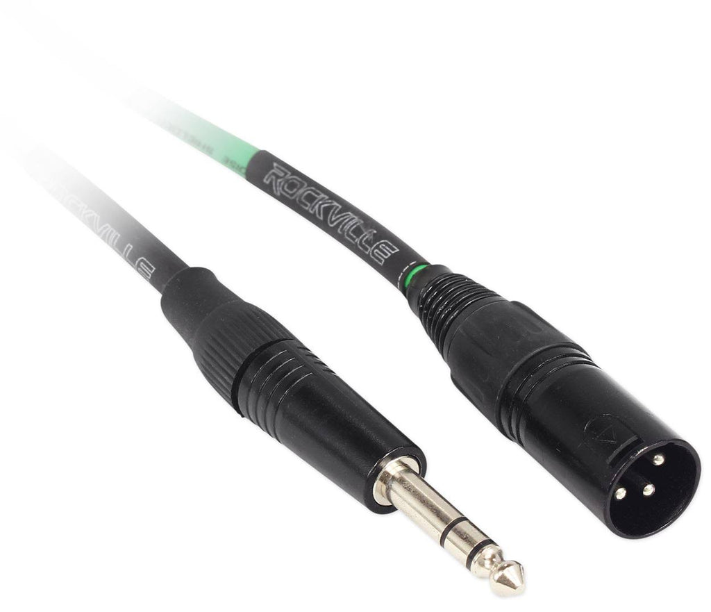 Green XLR to 1/4 TRS Balanced Cables Q84299