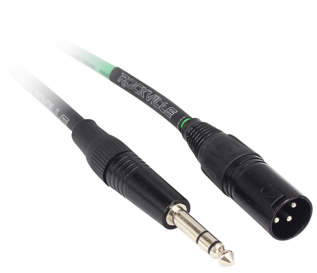 Green XLR to 1/4 TRS Balanced Cables Q84299