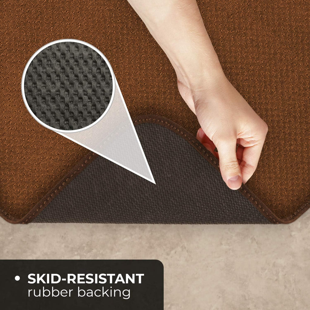 Skid-Resistant Carpet Runner Toffee Brown 8 Feet X 27 Inches K335396