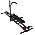 Motorcycle Carrier Hitch Mount 500 Lbs Dirt Bike Carrier Hauler Hitch Rack with Fixed Bracket and Lock Wheel Settings Removable Loading Ramp Anti-Tilt Locking Device K708462