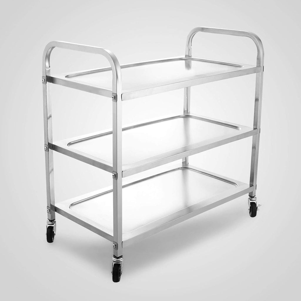 Stainless Steel 3 Tier Utility Cart with Wheels C7430