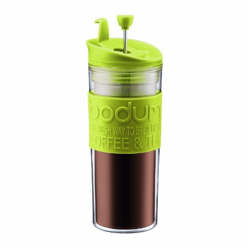 Black 15oz Vacuum Insulated Stainless Steel Travel Press S330
