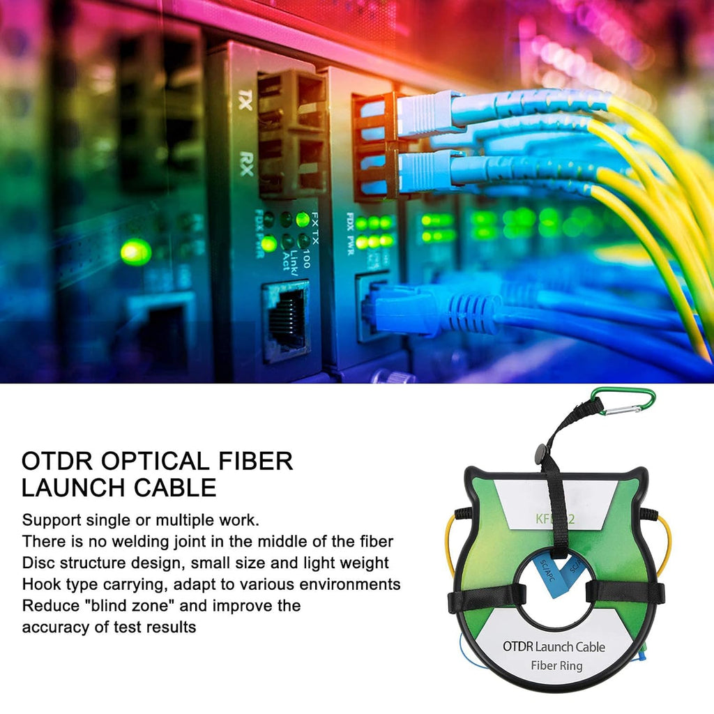 9/125um 1km Optical Fiber Launch Cable SC/APC-SC/UPC Connector O3341