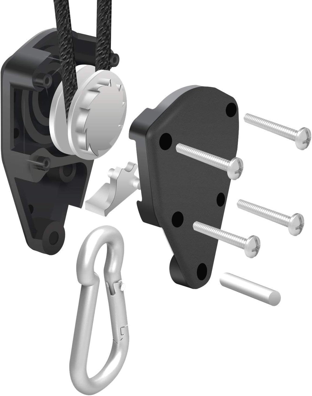 6 Inch 442 CFM Inline Fan with Carbon Filter Ducting and Rope Hangers U5873