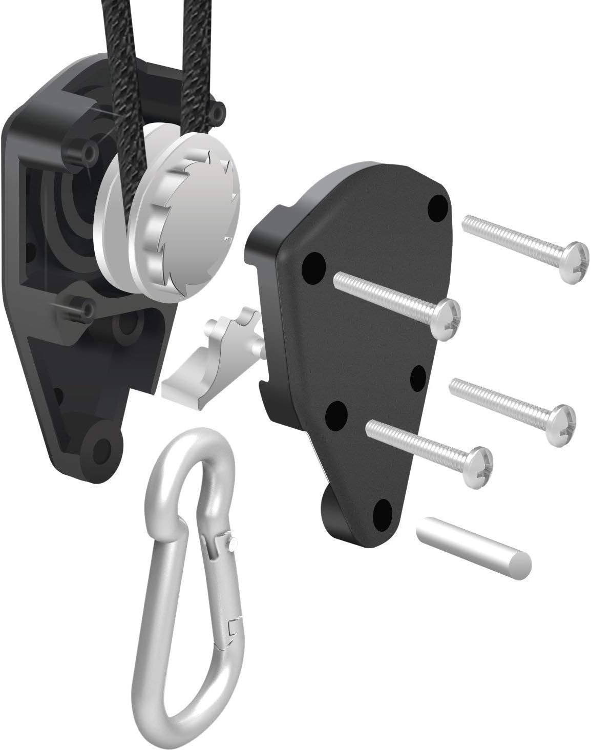6 Inch 442 CFM Inline Fan with Carbon Filter Ducting and Rope Hangers U5873