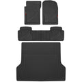 Rubber Car Floor Mats Front & Rear Combo Set with Trunk I15120
