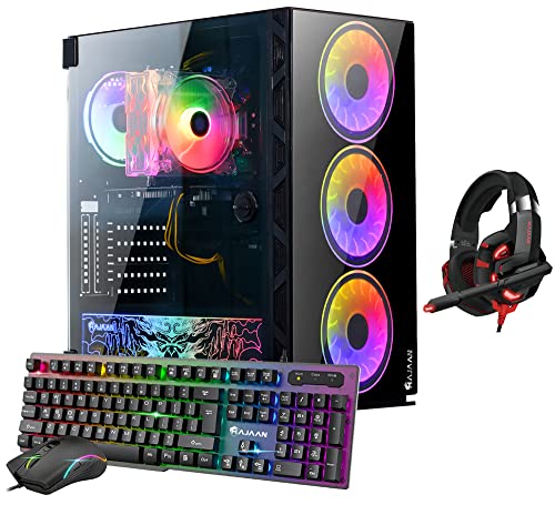 Gaming PC Tower Computer Desktop - AMD Ryzen 7 5700G Processor - GeForce RTX 3060 12GB - 32GB DDR4 - 1TB SSD - Windows 11 Pro F20522