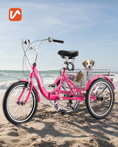 20 inch 7 Speed Folding Adult Tricycle with Dual Chain E3144