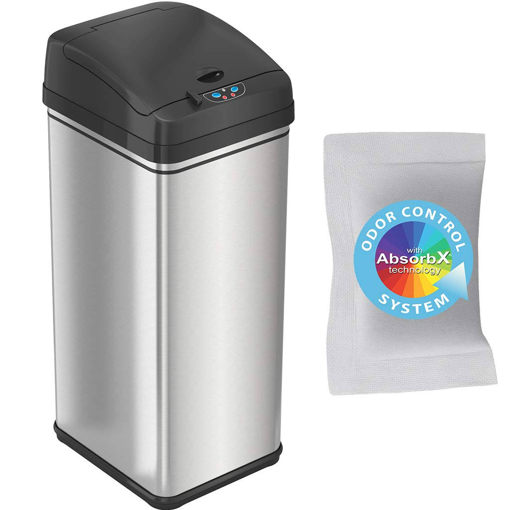 13 Gallon Sensor Trash Can with Odor Filter X435611