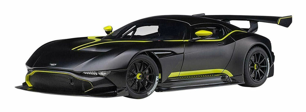 Matt Black with Lime Green Stripes 1/18 Model Car P4549