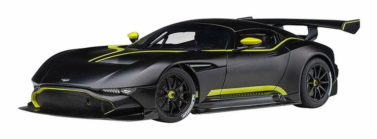Matt Black with Lime Green Stripes 1/18 Model Car P4549
