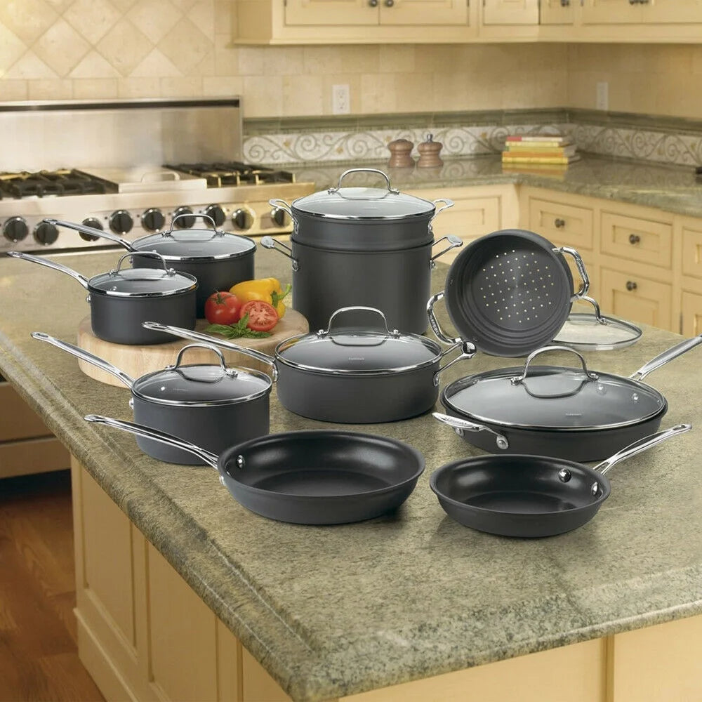 17-piece Nonstick Hard-Anodized Cookware Set K67436