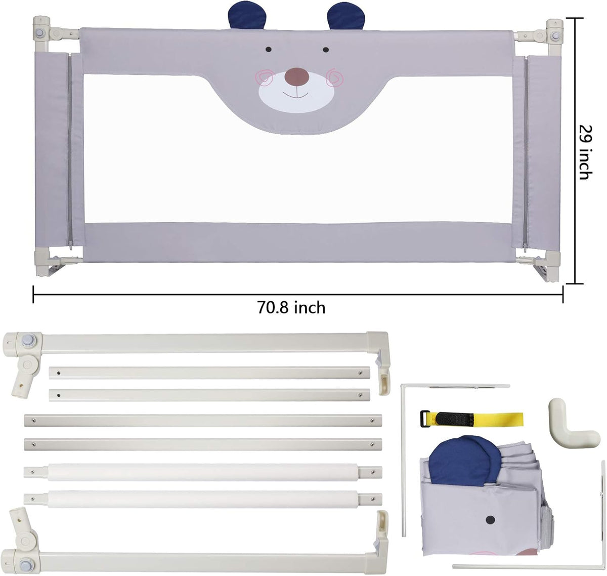 Collapsible Bed Rails for Toddlers A9505