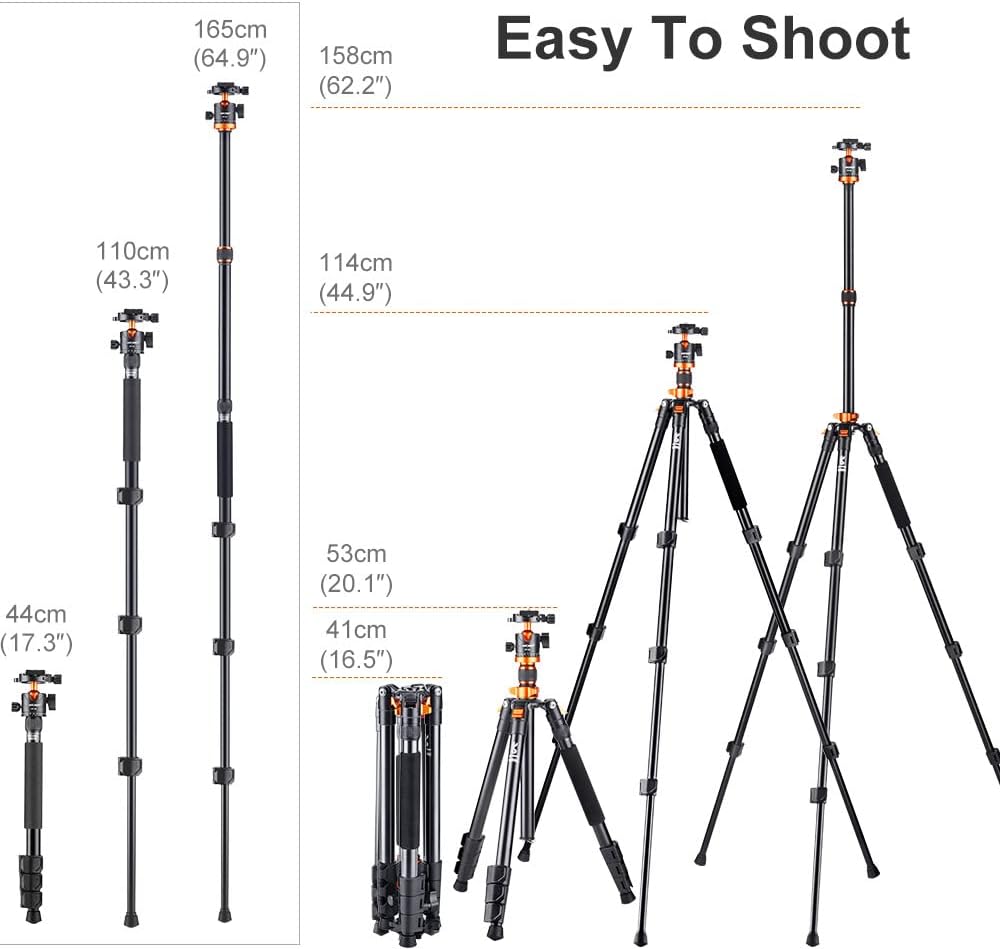62 inch Aluminum DSLR Camera Tripod with Ball Head S21575