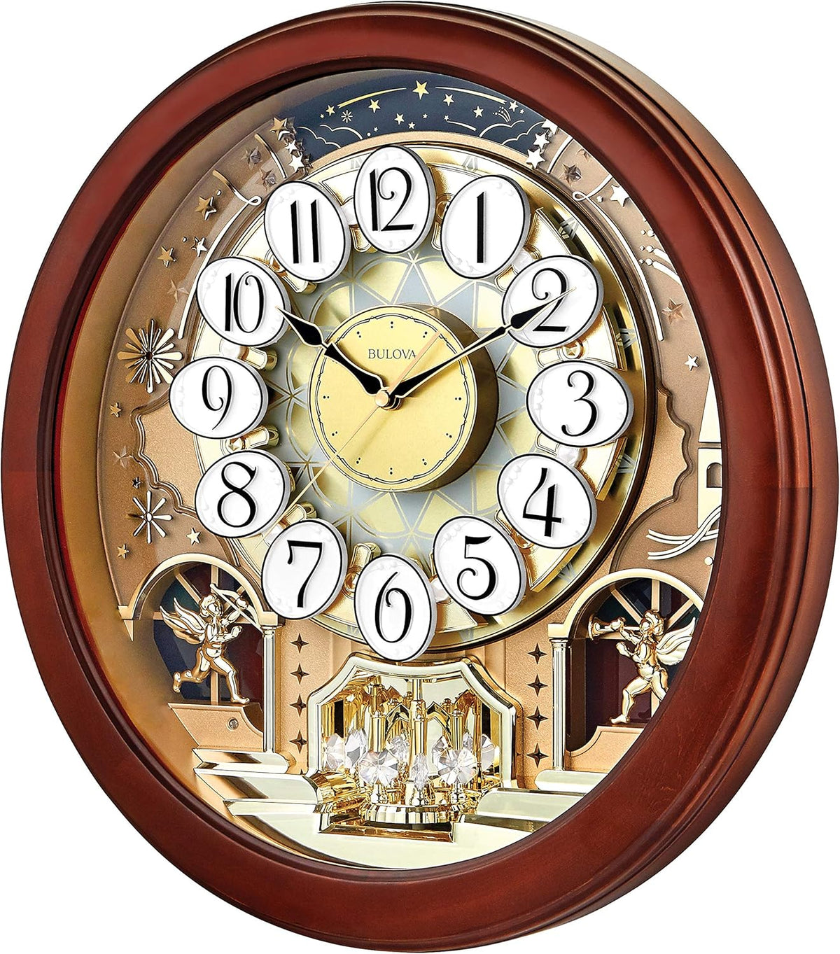 Brown Cherry Wall Clock O612