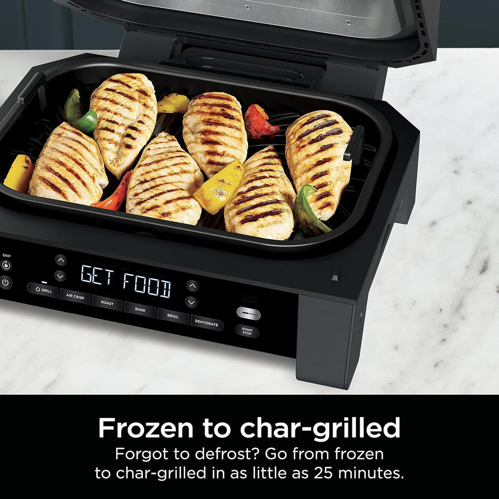 Black Indoor Grill with Air Fry U12072
