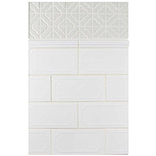 White Porcelain Floor and Wall Tile T585272