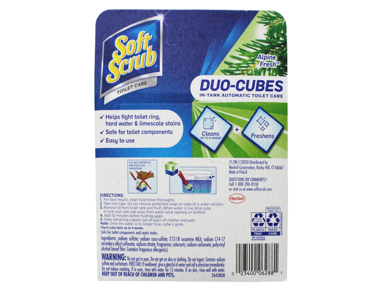 In-Tank Toilet Cleaner Duo-Cubes, 2 Count - 6 Pack P4458