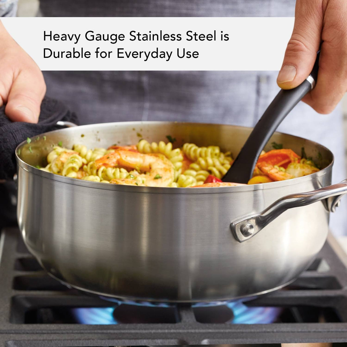Stainless Steel 4qt Casserole with Lid T2529